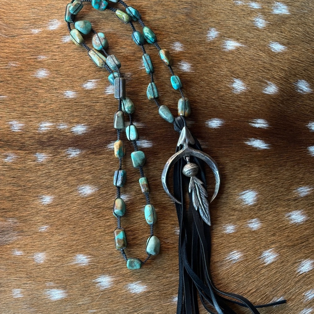 Sterling Silver & Turquoise Necklace by Love Tokens Necklace - Picture 5 of 6